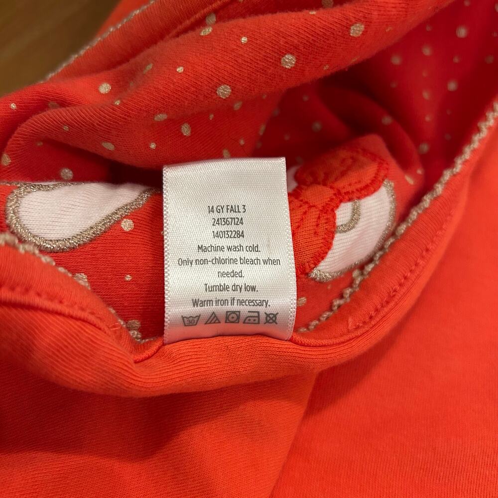 Gymboree BEAR -Y New 2014 Baby Security Blanket Reversible Coral Dots Cotton - Picture 6 of 6